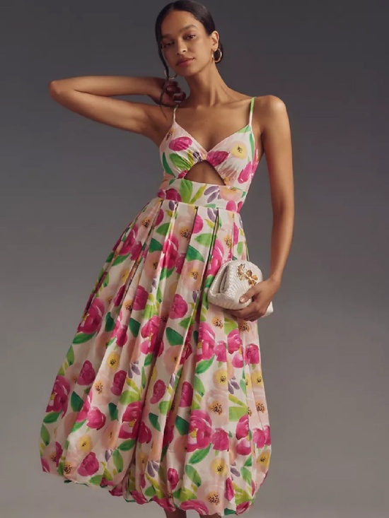 Hutch Dresses & Skirts - Hutch Sleeveless V-Neck Cutout Midi Dress
